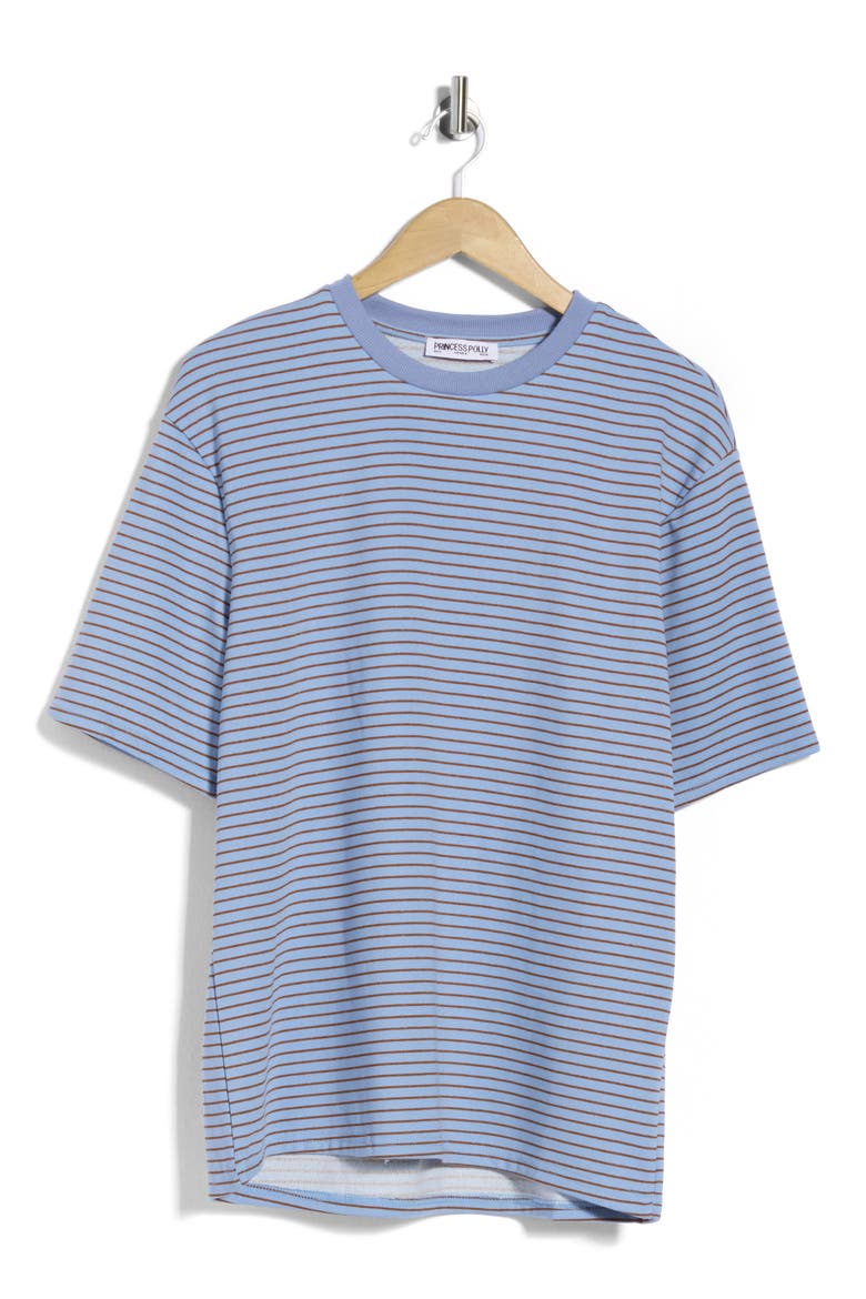 Kaitlan Oversized Striped Tee, Alternate, color, MULTI