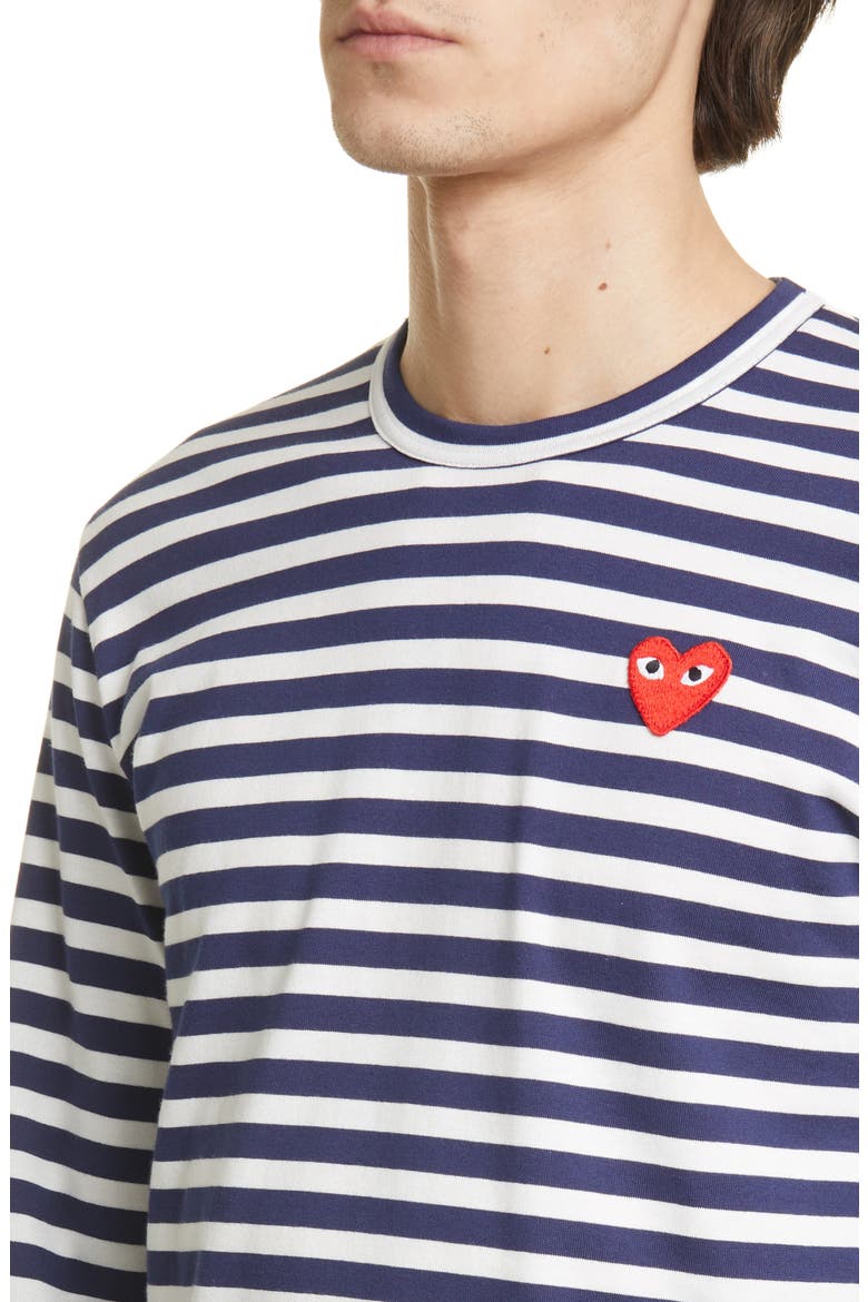Stripe T-Shirt, Alternate, color, NAVY/ WHITE