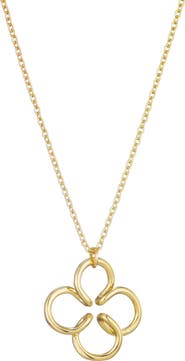 Adornia Wire Clover Pendant Necklace