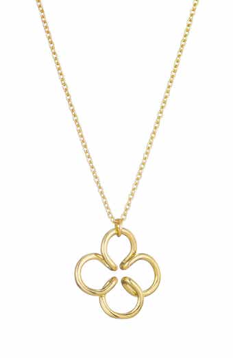 Adornia Wire Clover Pendant Necklace