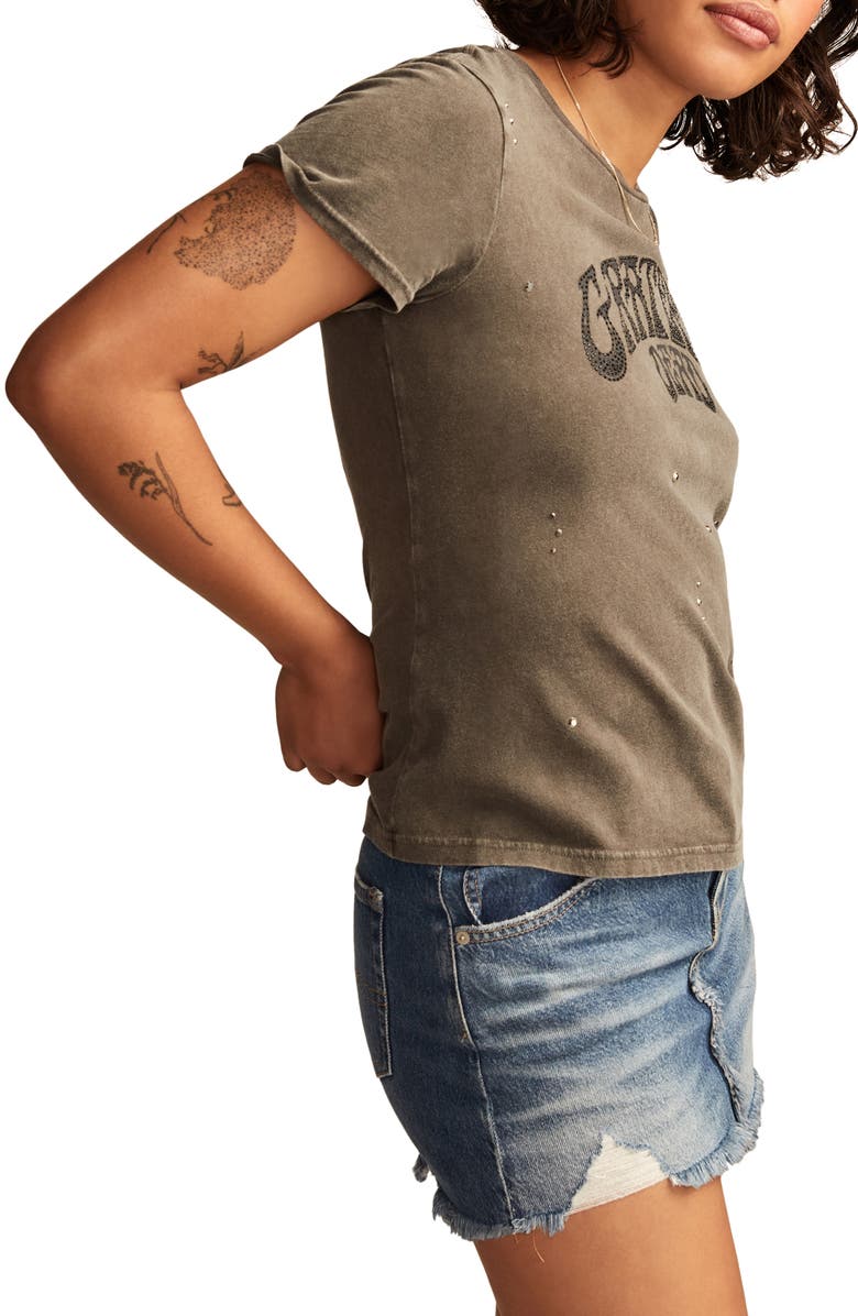 Lucky Brand Grateful Dead Embellished Cotton Graphic T-Shirt, Alternate, color, 