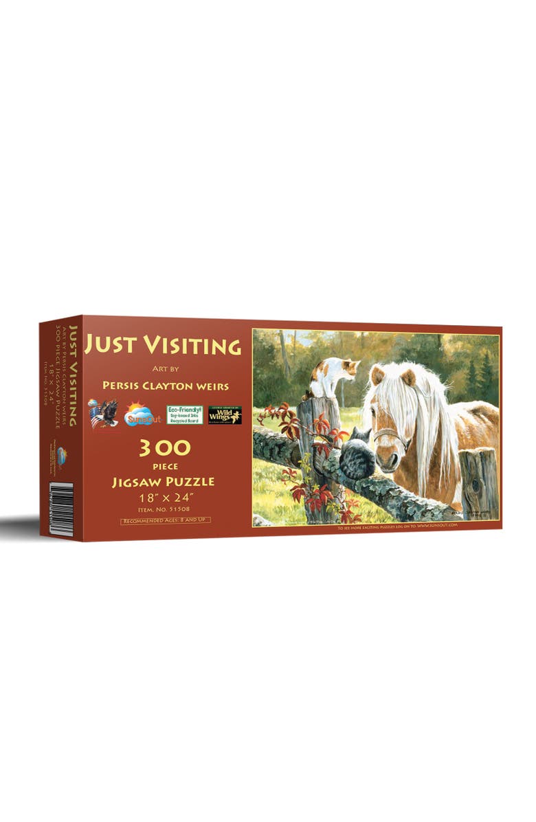 Sunsout Just Visiting 300 piece Jigsaw Puzzle for Adults, Main, color, Multicolor