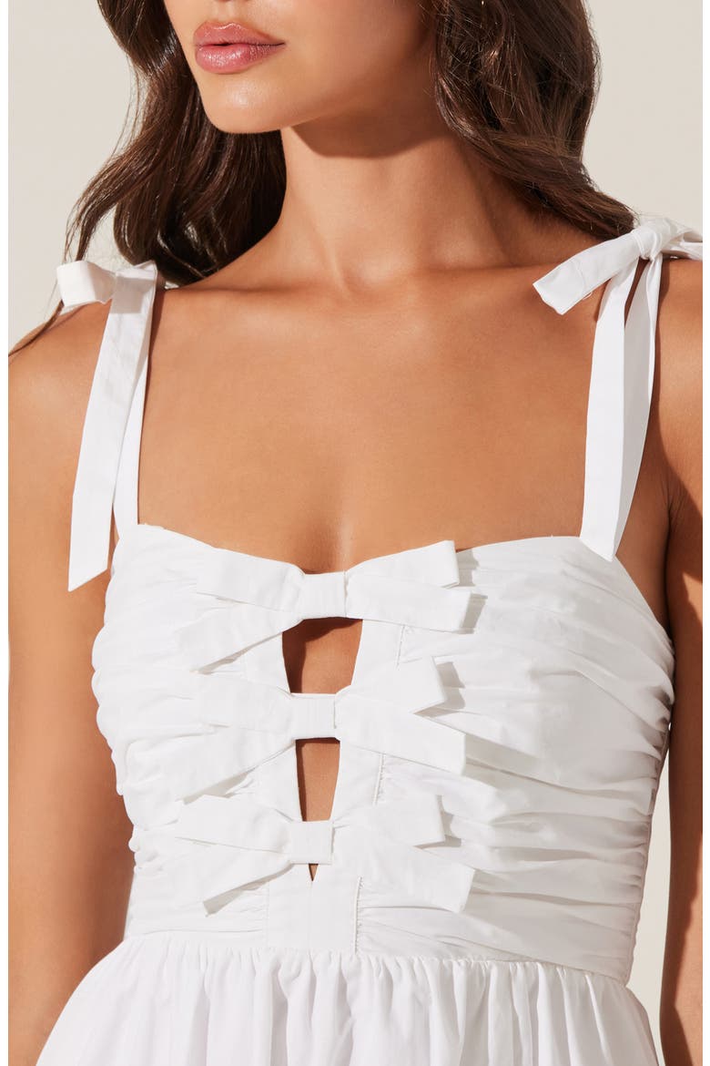 Helia Sleeveless A-Line Dress, Alternate, color, WHITE