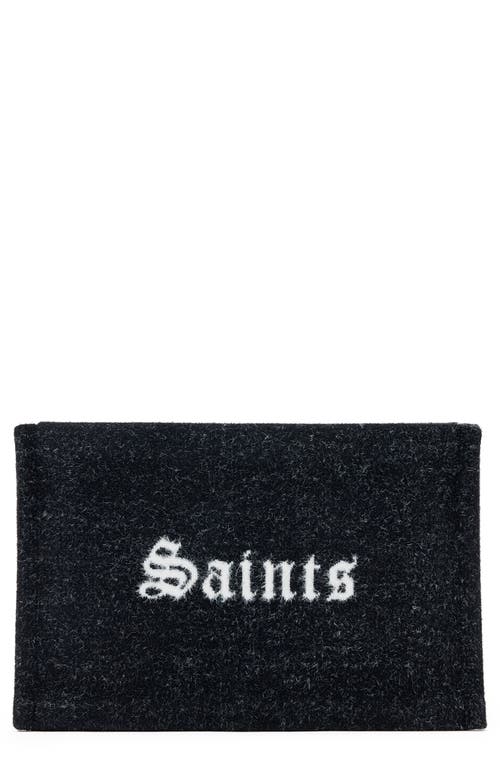 Allsaints Izzy Sinners Recycled Polyester Clutch In Black