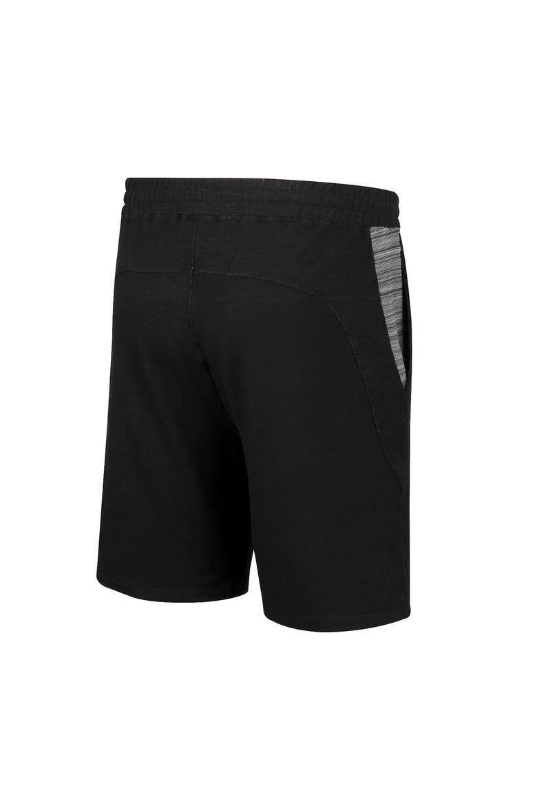 Men's Colosseum Black Colorado Buffaloes Wild Party Tri-Blend Shorts, Alternate, color, Black