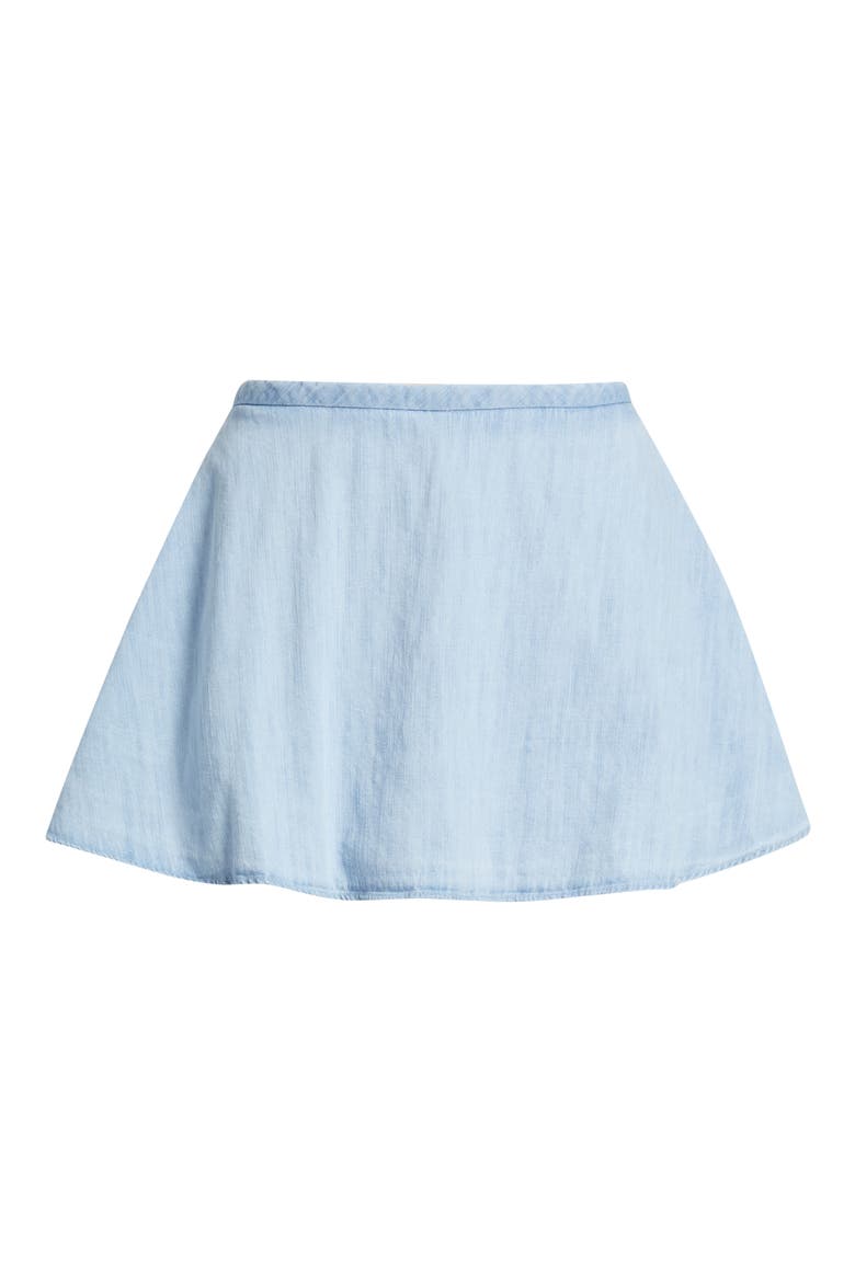 Paradise Found Denim Skort, Alternate, color, CAPRI BLUE