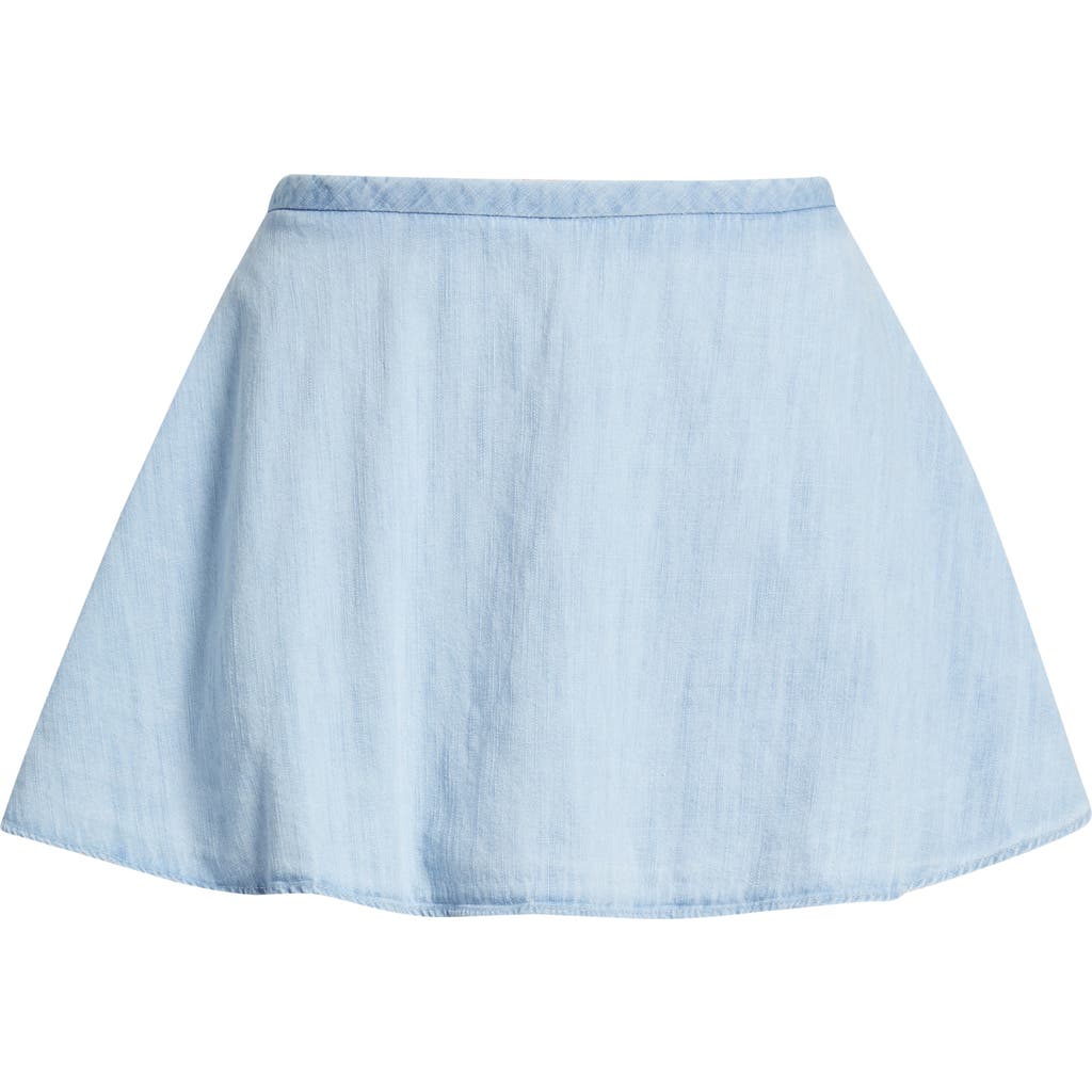 Free People Paradise Found Denim Skort In Blue