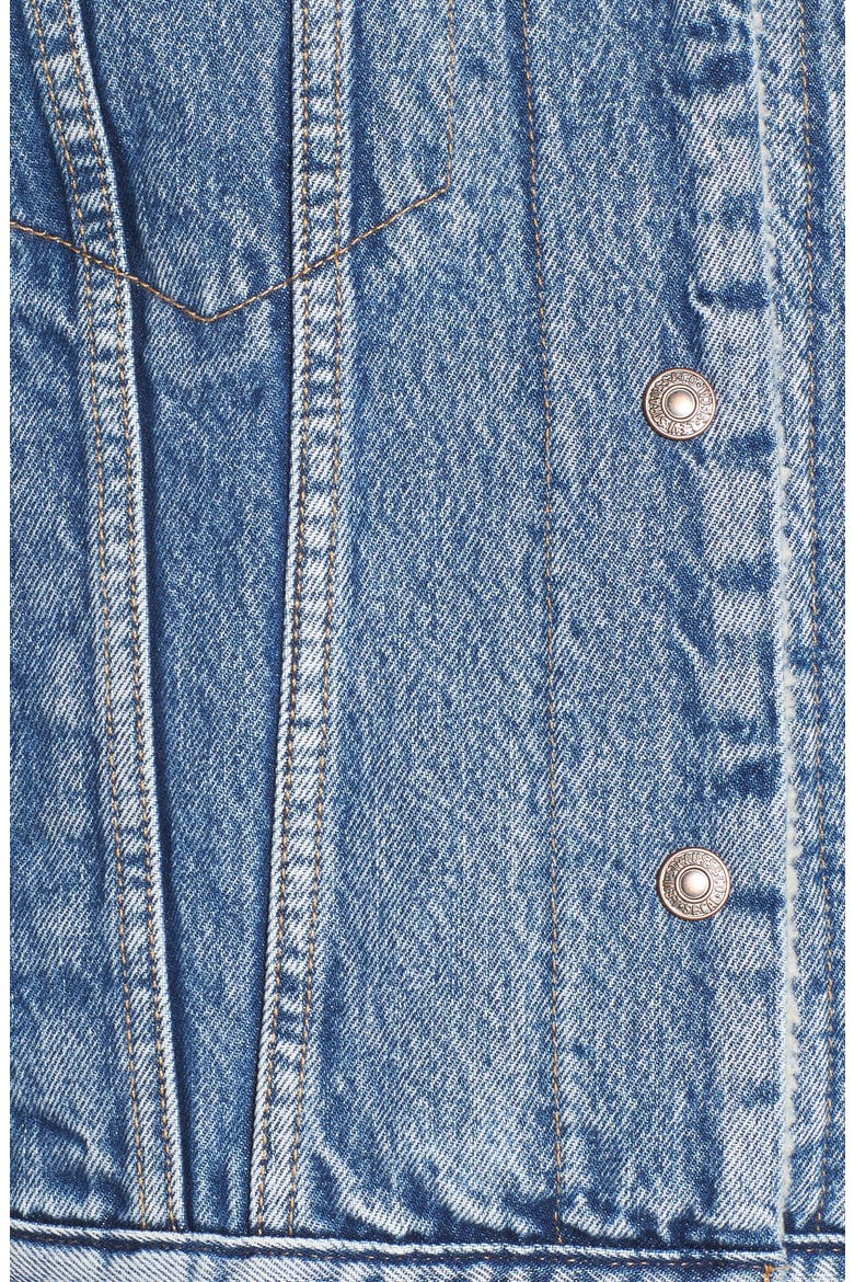 Levi's® Ex-Boyfriend Faux Fur Lined Denim Jacket, Alternate, color, ADDICTED TO LOVE