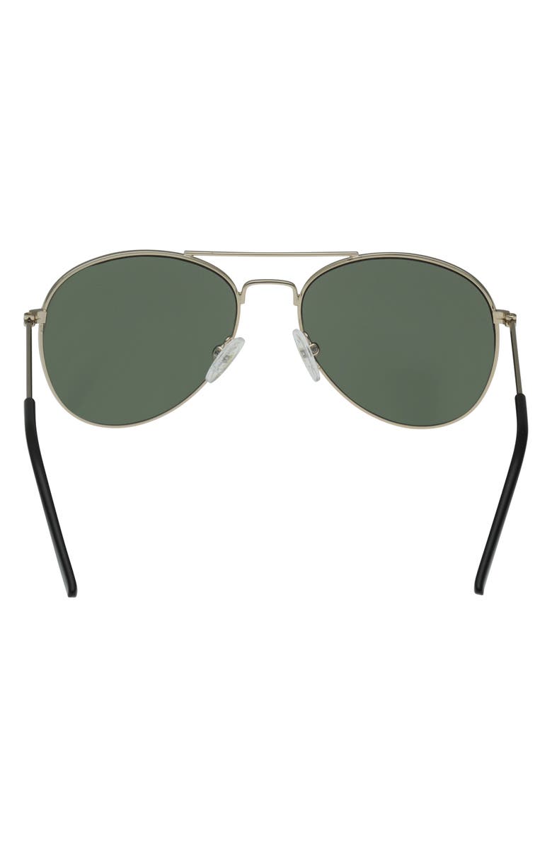 abercrombie kids Kids' Round Sunglasses, Alternate, color, Gold / Green