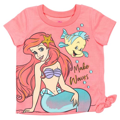 Disney Princess T-shirt & French Terry Shorts Set In Pink