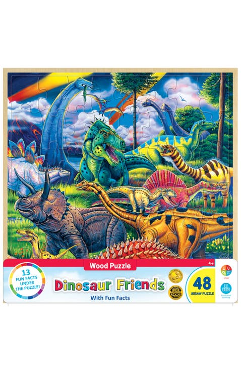 Dinosaur Friends 48 Piece Wood Puzzle