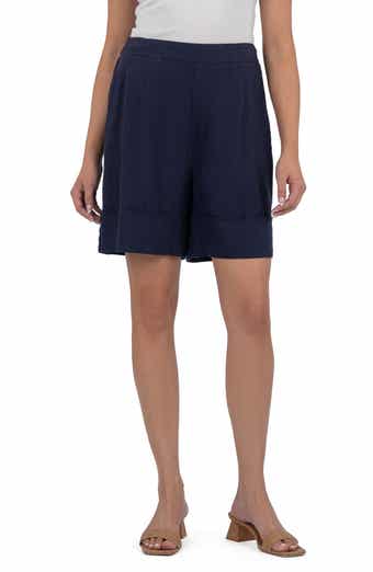 KUT from the Kloth Nicole Pull-On Linen Blend Shorts