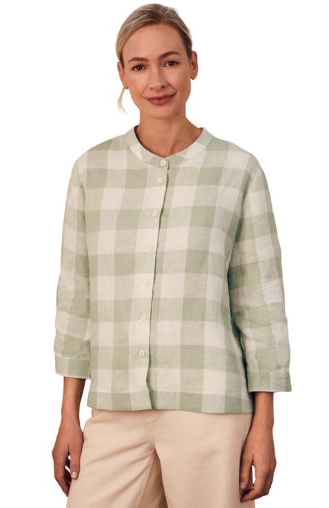 Check Swing Blouse