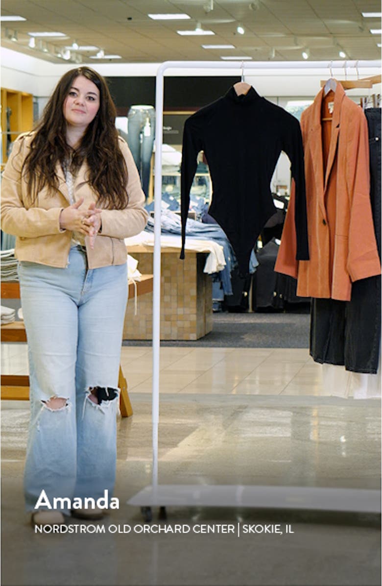 Butter Turtleneck Long Sleeve Bodysuit, sales video thumbnail