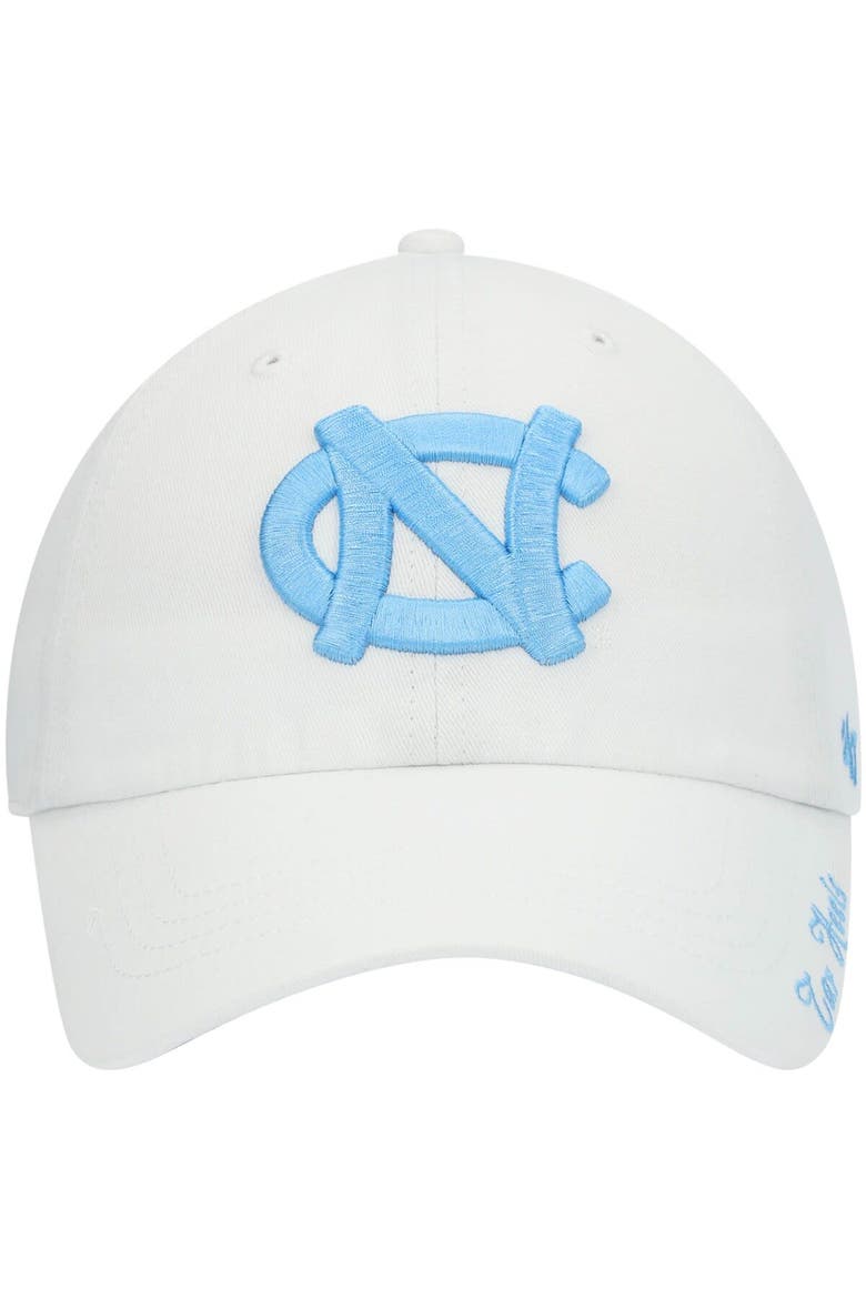 Women's '47 White North Carolina Tar Heels Miata Clean Up Logo Adjustable Hat, Alternate, color, White