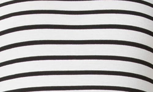 Akris Punto Sailor Striped Long-sleeve Viscose Jersey Top In Cream-black