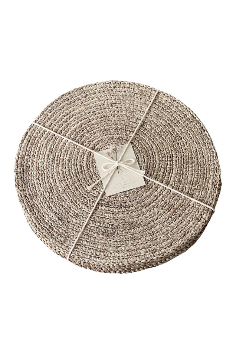 Fique Spiral Placemat Set of 4, Main, color, Natural