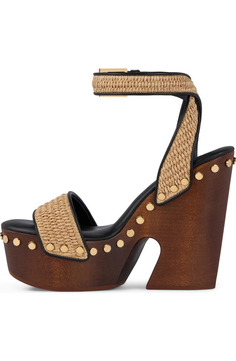 Givenchy Studded Platform Sandal, Alternate, color, Natural