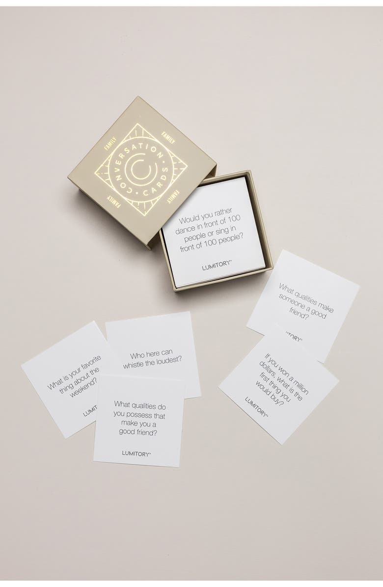 Lumitory Family Conversation Cards, Alternate, color, Champagne
