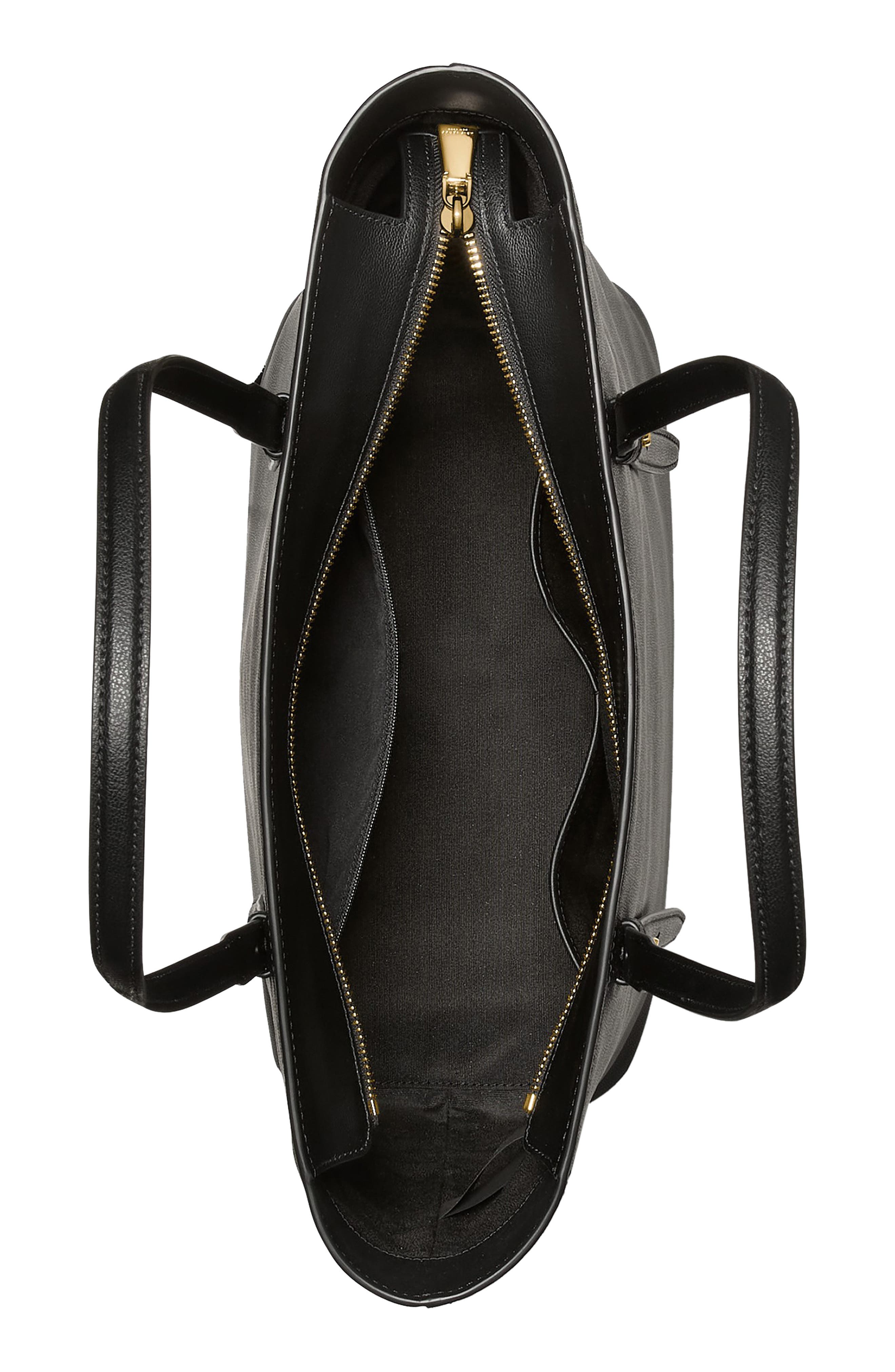 Kate Spade New York do it all fine grain leather tote, Alternate, color, Black