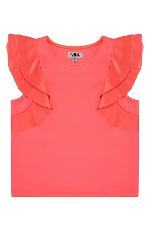 Kids' Flutter Sleeve Top (Big Kid)