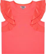 MIA New York Kids' Flutter Sleeve Top