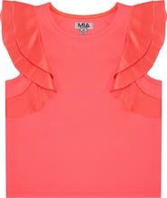MIA New York Kids' Flutter Sleeve Top