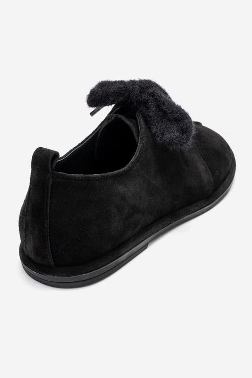 Forever & Always Shoes Denora Leather Lace Up Shoes In Black