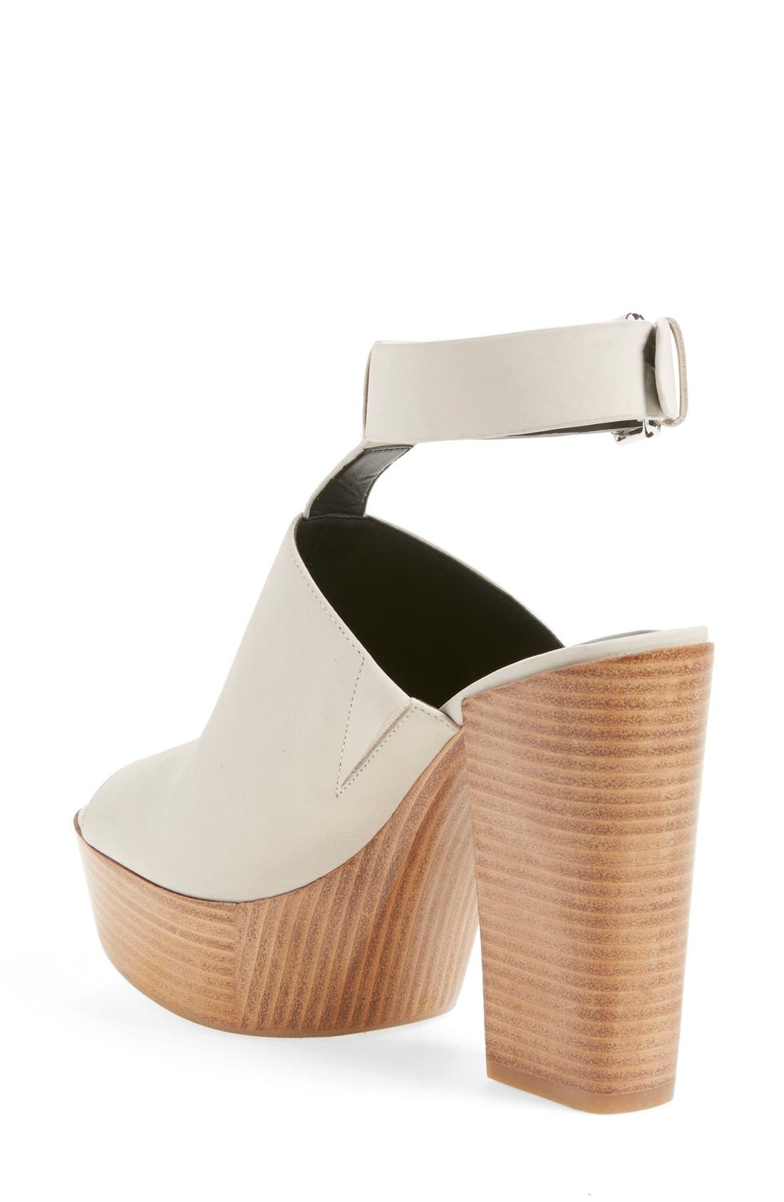 'Cece' Platform Sandal, Alternate, color, STONE LEATHER