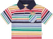 Huxbaby Moto Hux Rainbow Stripe Polo