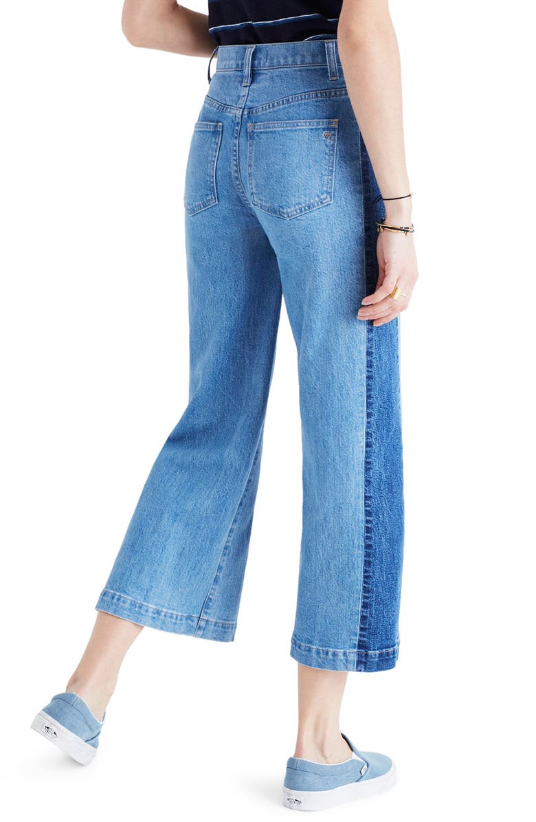 Madewell High Waist Crop Wide Leg Jeans, Alternate, color, 
