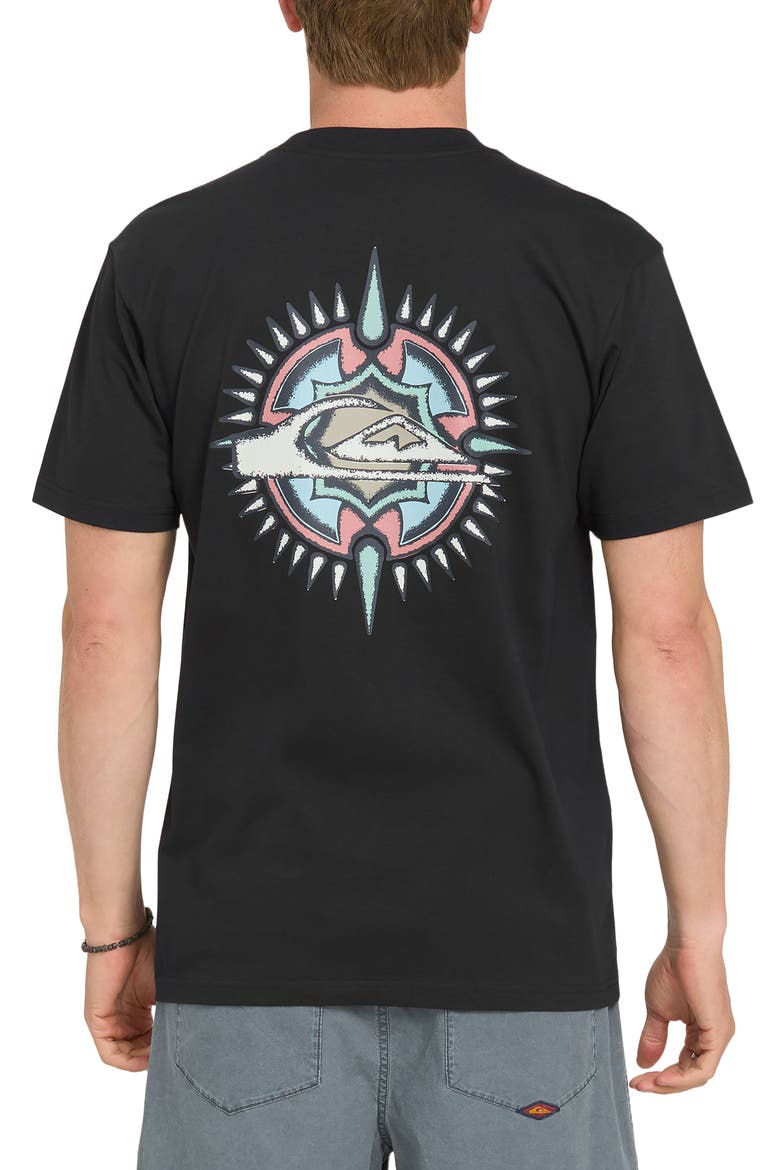 Shooting Star Short Sleeve Graphic T-Shirt, Alternate, color, BLACK