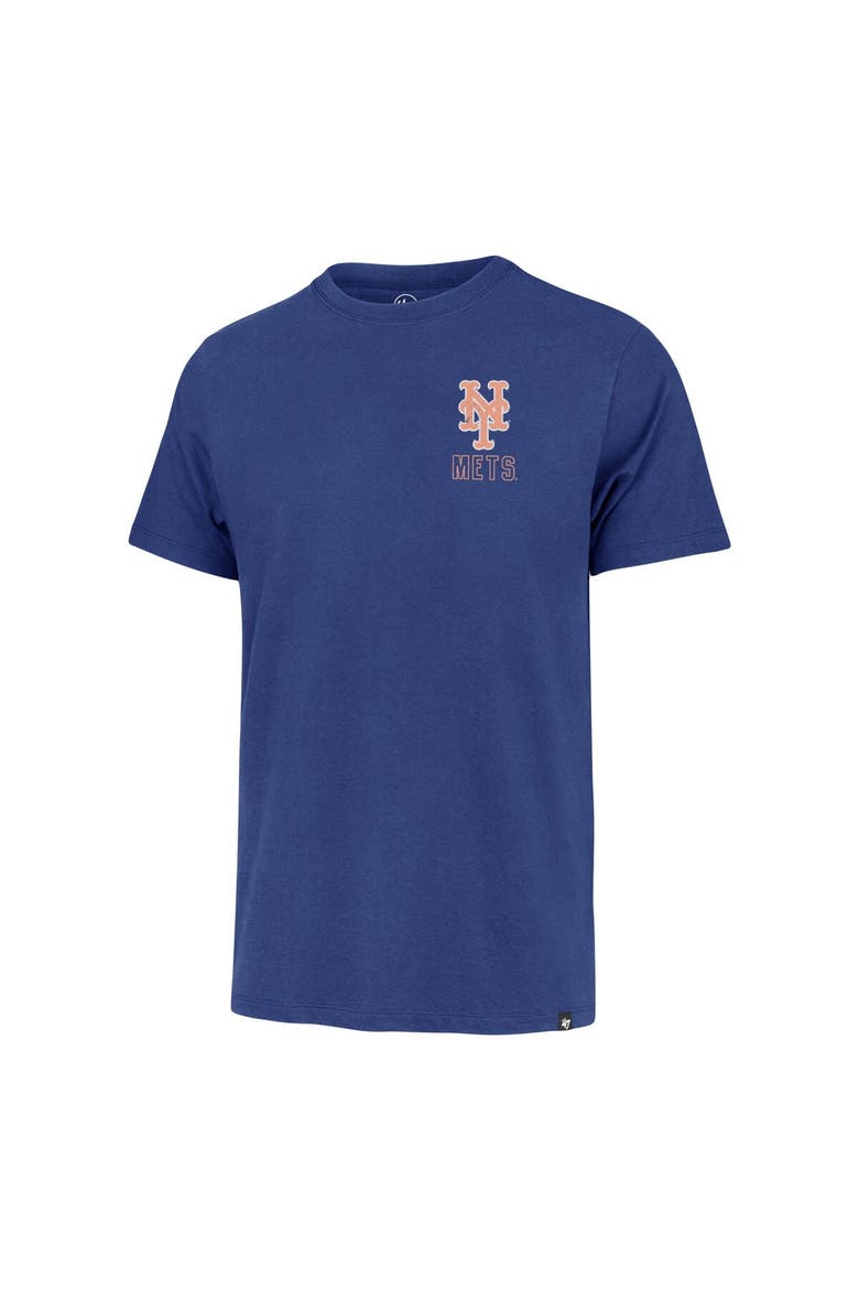 Men's '47 Royal New York Mets Hang Back Franklin T-Shirt, Alternate, color, Royal