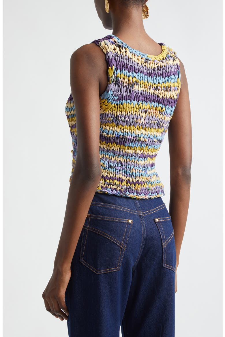 Zimmermann Luna Crop Ribbon Sweater Tank (Women) | Nordstrom
