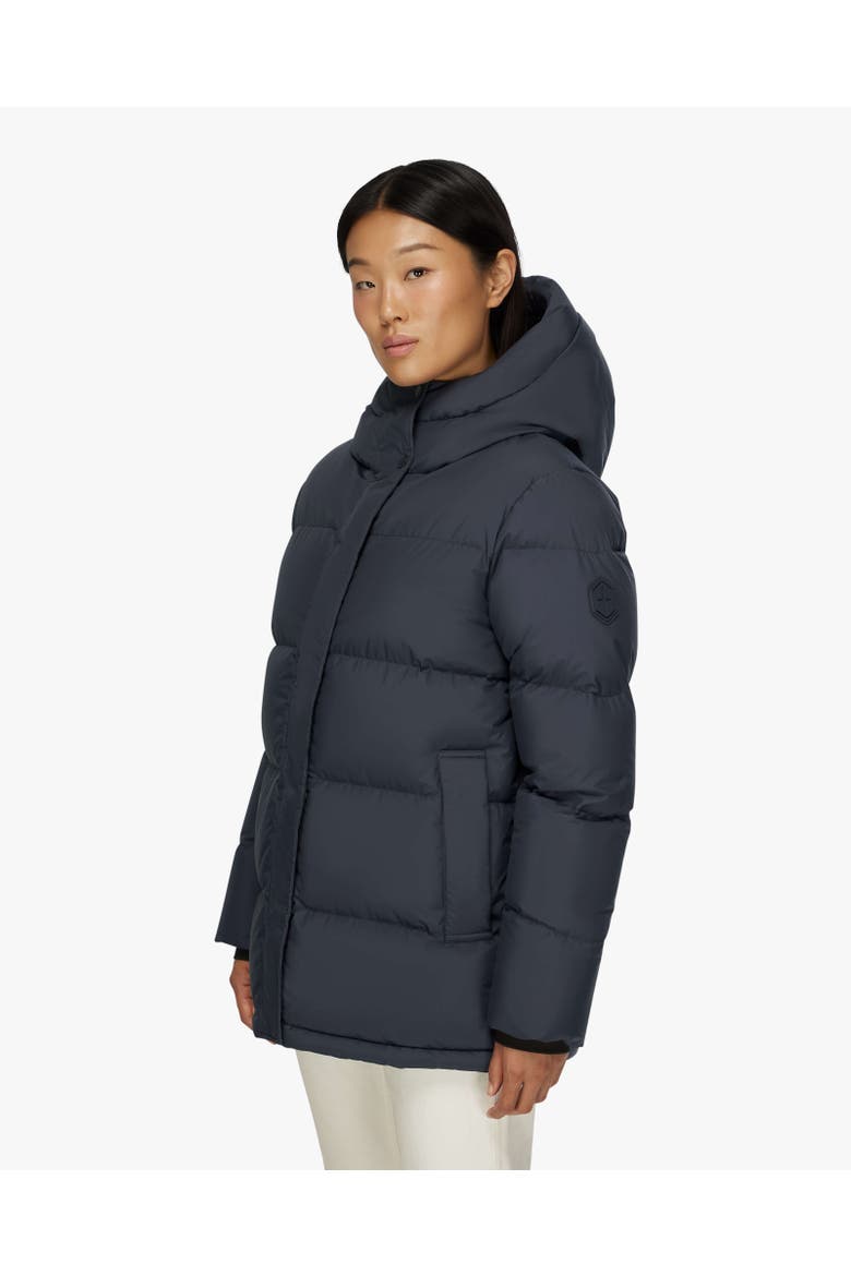 PAIGE | Hooded Down Winter Jacket, Alternate, color, True Navy