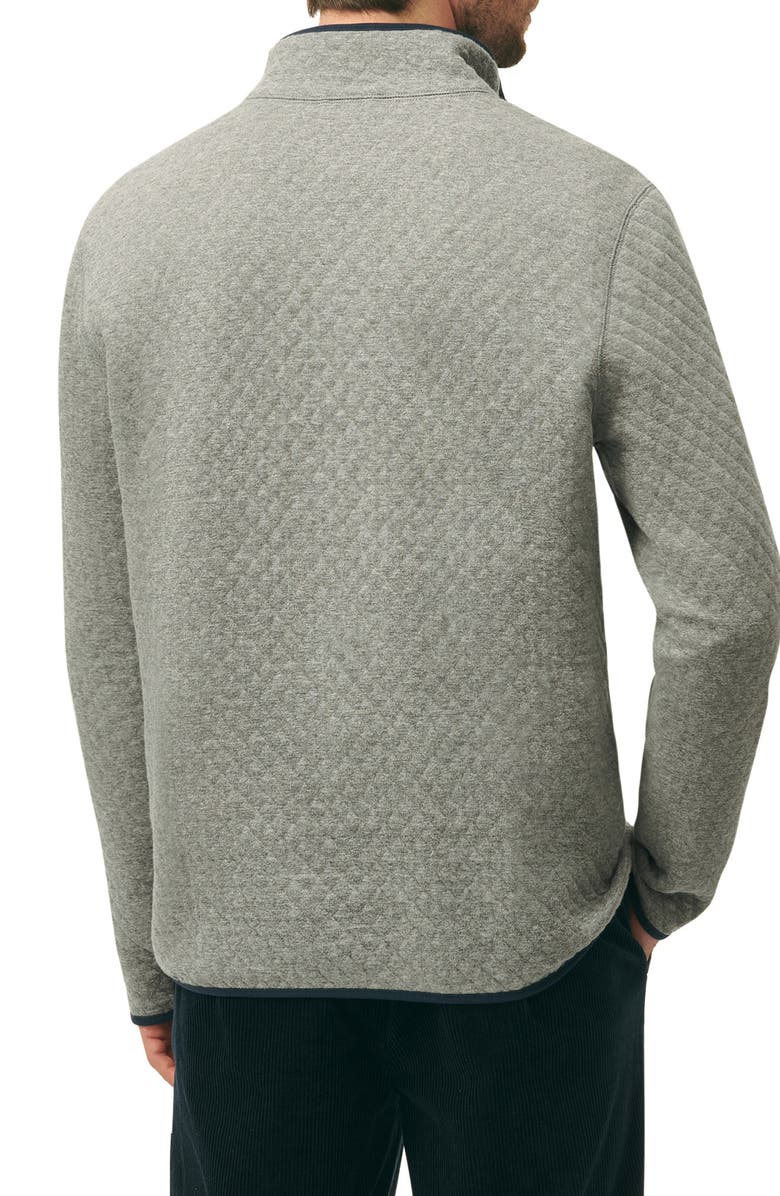 Brooks Brothers Diamond Quilted Half Zip Pullover, Alternate, color, 