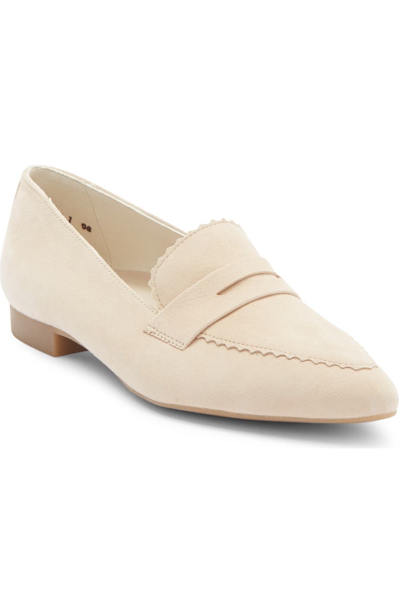Paul Green Penny Loafer, Main, color, Biscuit Suede