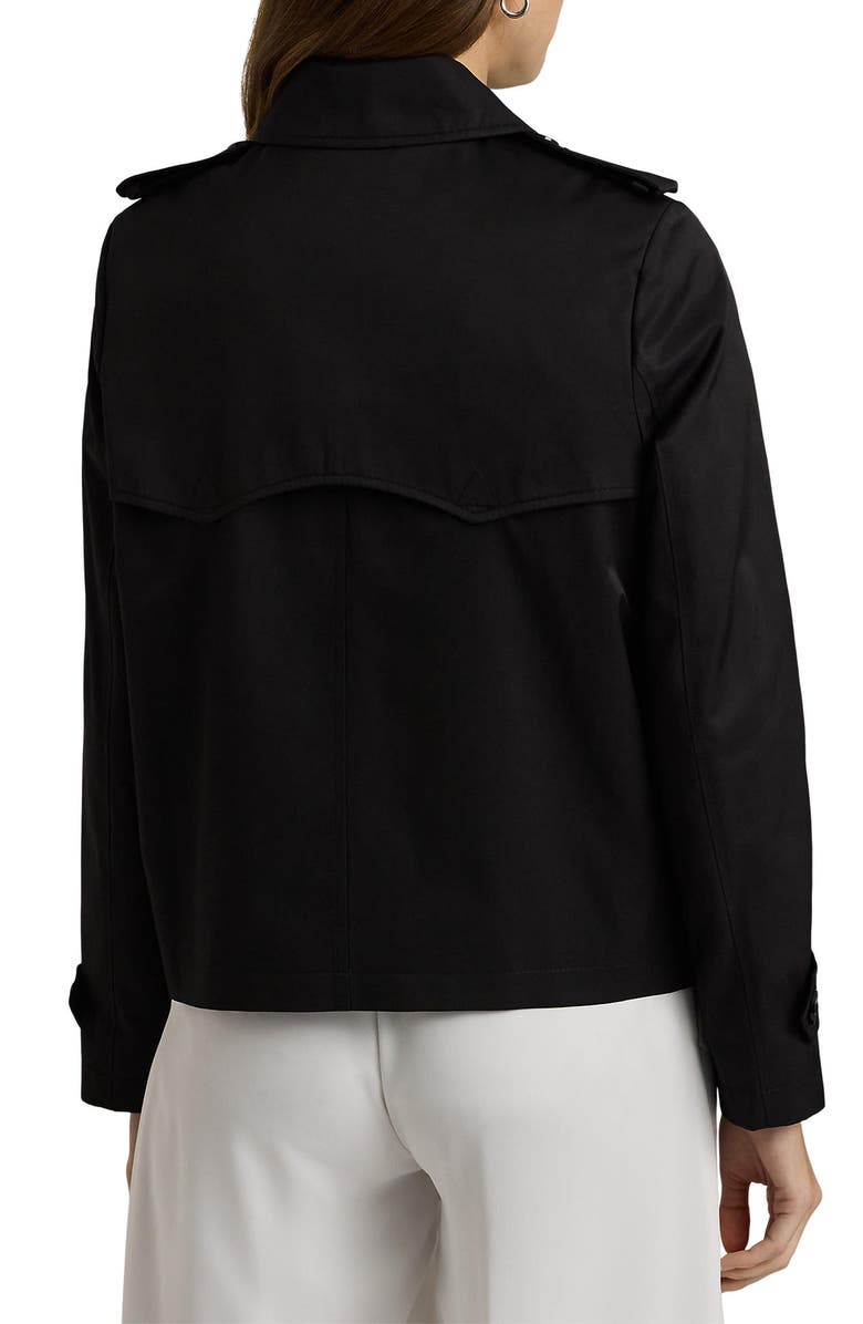 Lauren Ralph Lauren Short Cotton Blend Trench Coat, Alternate, color,