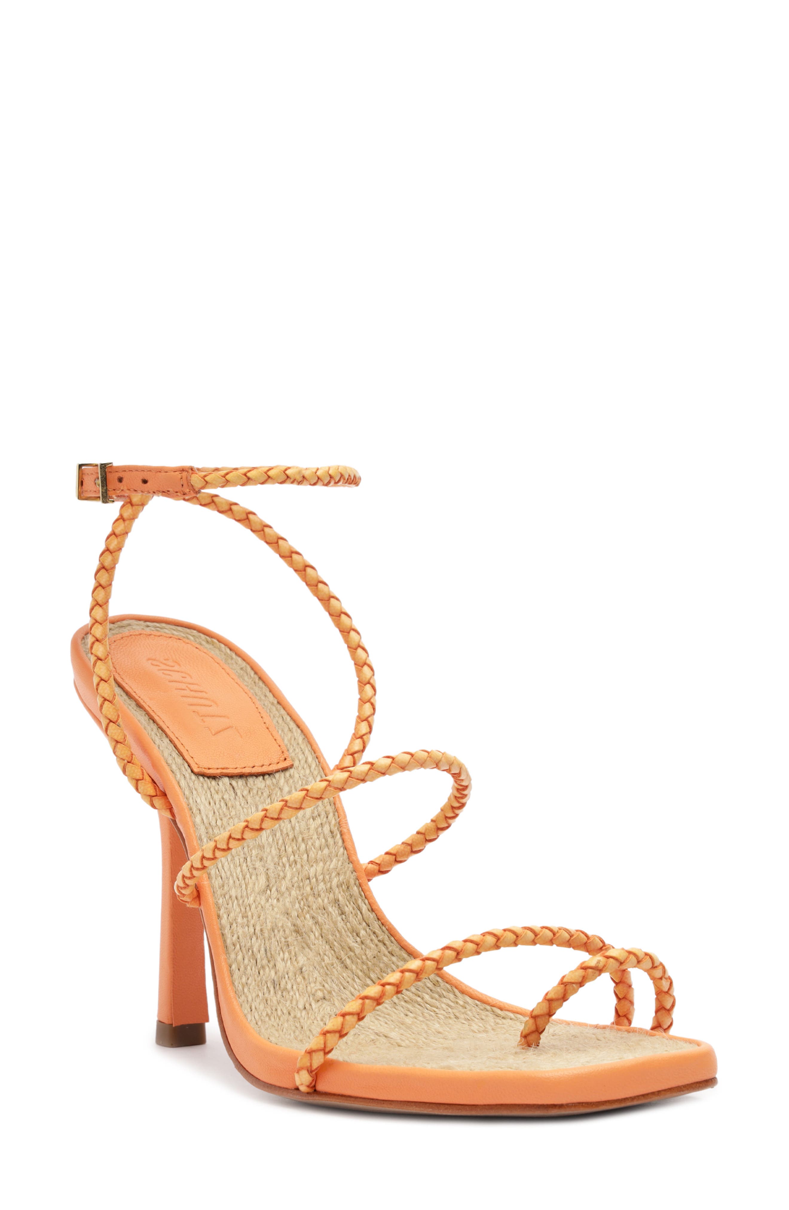 Kaya Ankle Strap Sandal, Main, color, CORAL SAND