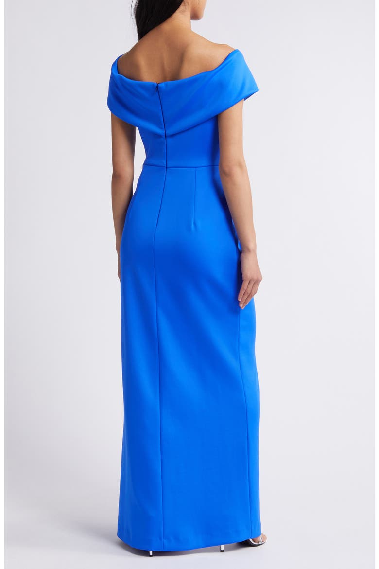 Prisma Off the Shoulder Gown, Alternate, color, VIBRANT BLUE