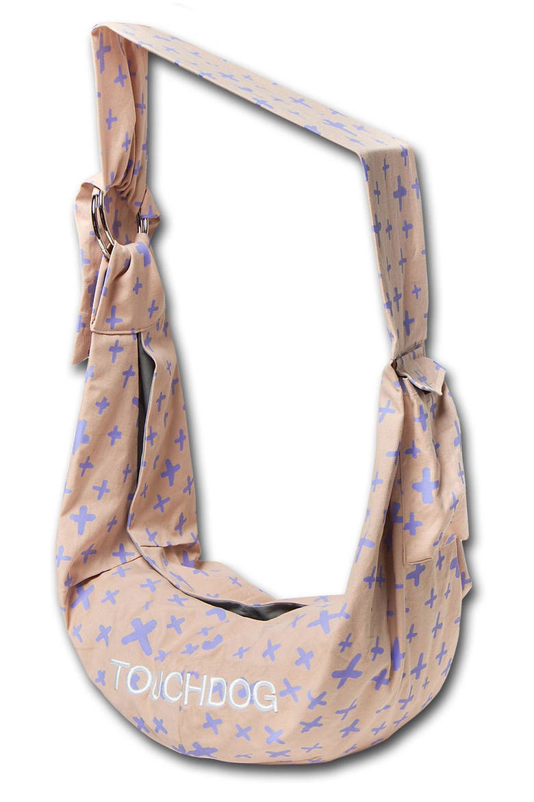 Touchdog Paw-Ease Over-The-Shoulder Sling Pet Carrier, Alternate, color, PINK