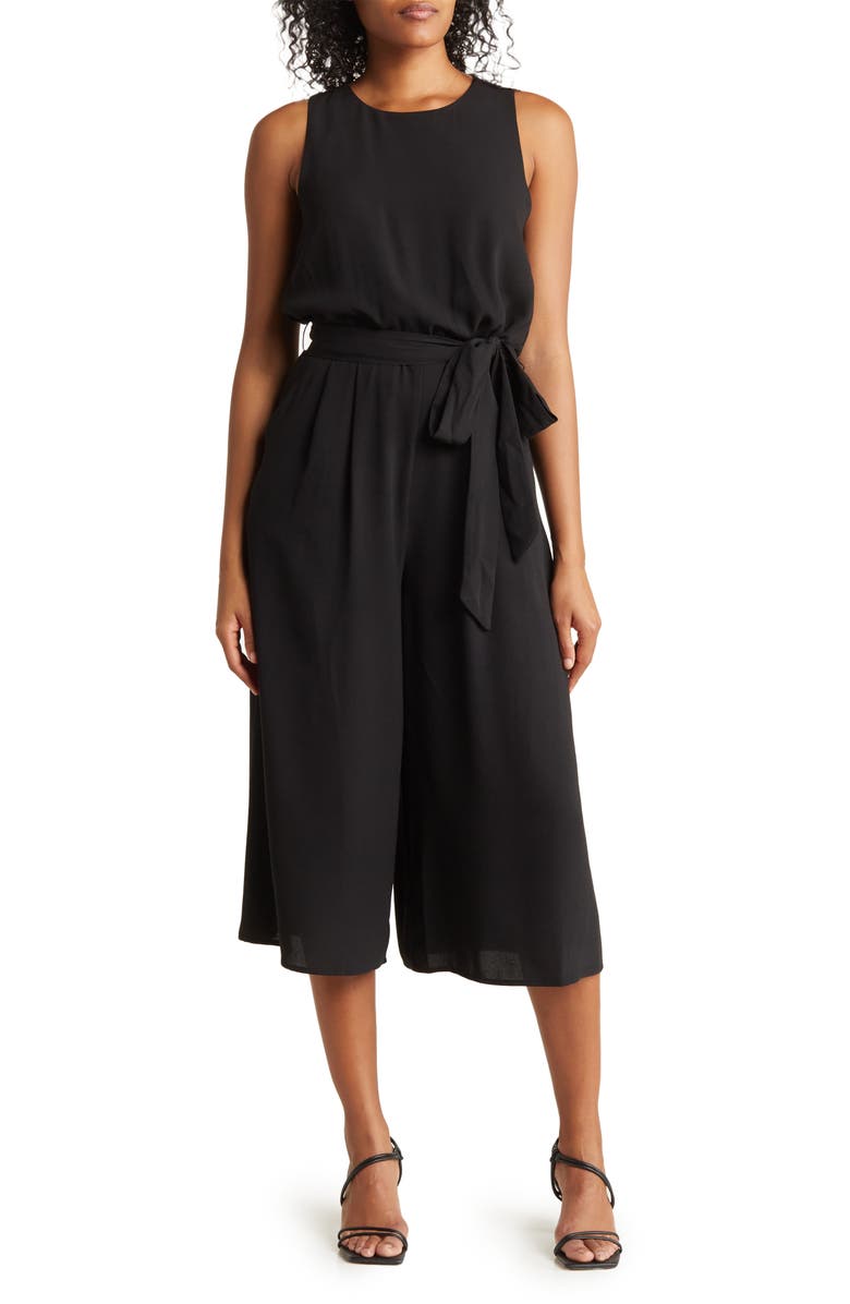 Vince Camuto Moss Crepe Blouson Crop Jumpsuit, Main, color,