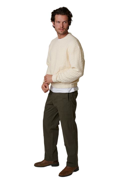 Quilt Crewneck Sweater