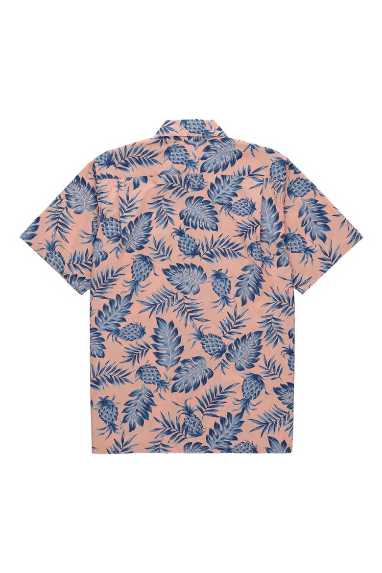 Pineapple Print Shirt, Alternate, color, Coral