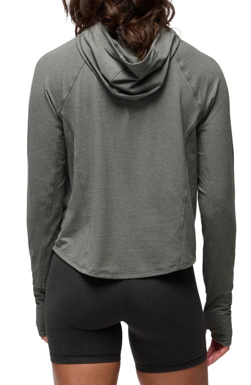 Prana Sol Searcher Upf 50 Sun Hoodie In Gray