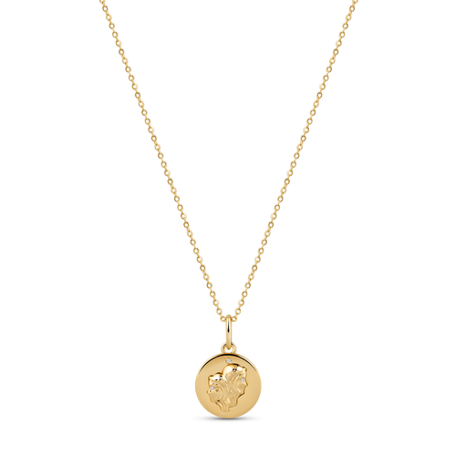 Electric Picks Beyond the Stars Zodiac Necklace in Gold- Gemini  product