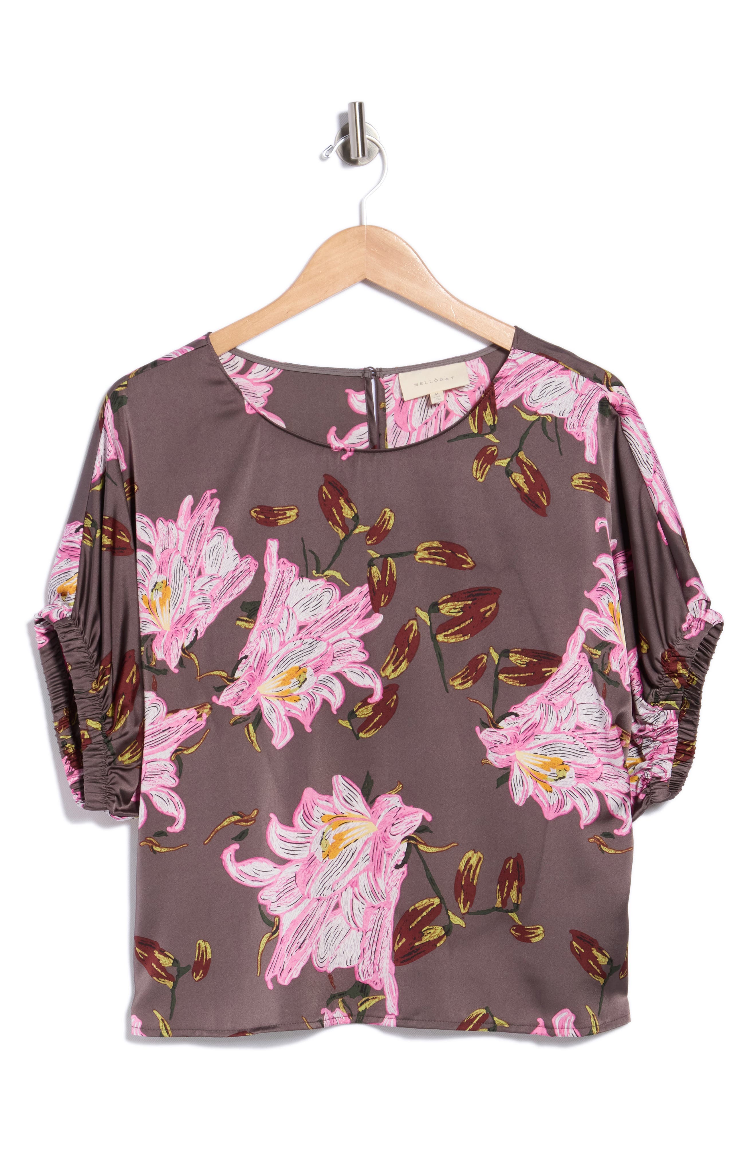 Crop Dolman Cinch Sleeve Top