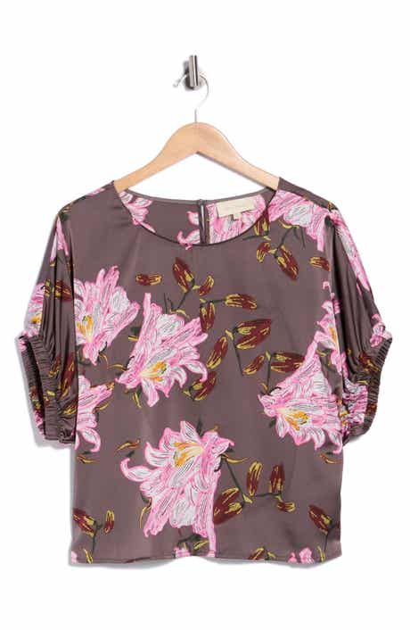 Crop Dolman Cinch Sleeve Top