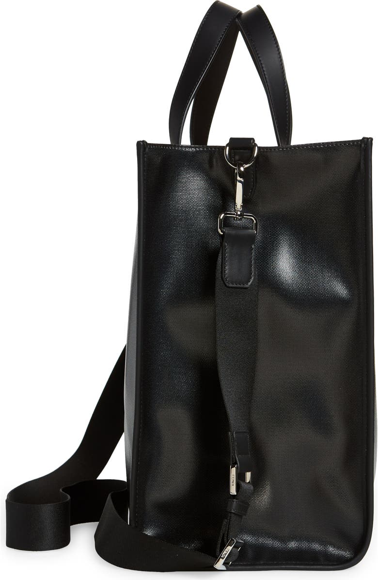 Fendi x Sarah Coleman Fisheye Logo Coated Canvas Tote, Alternate, color,