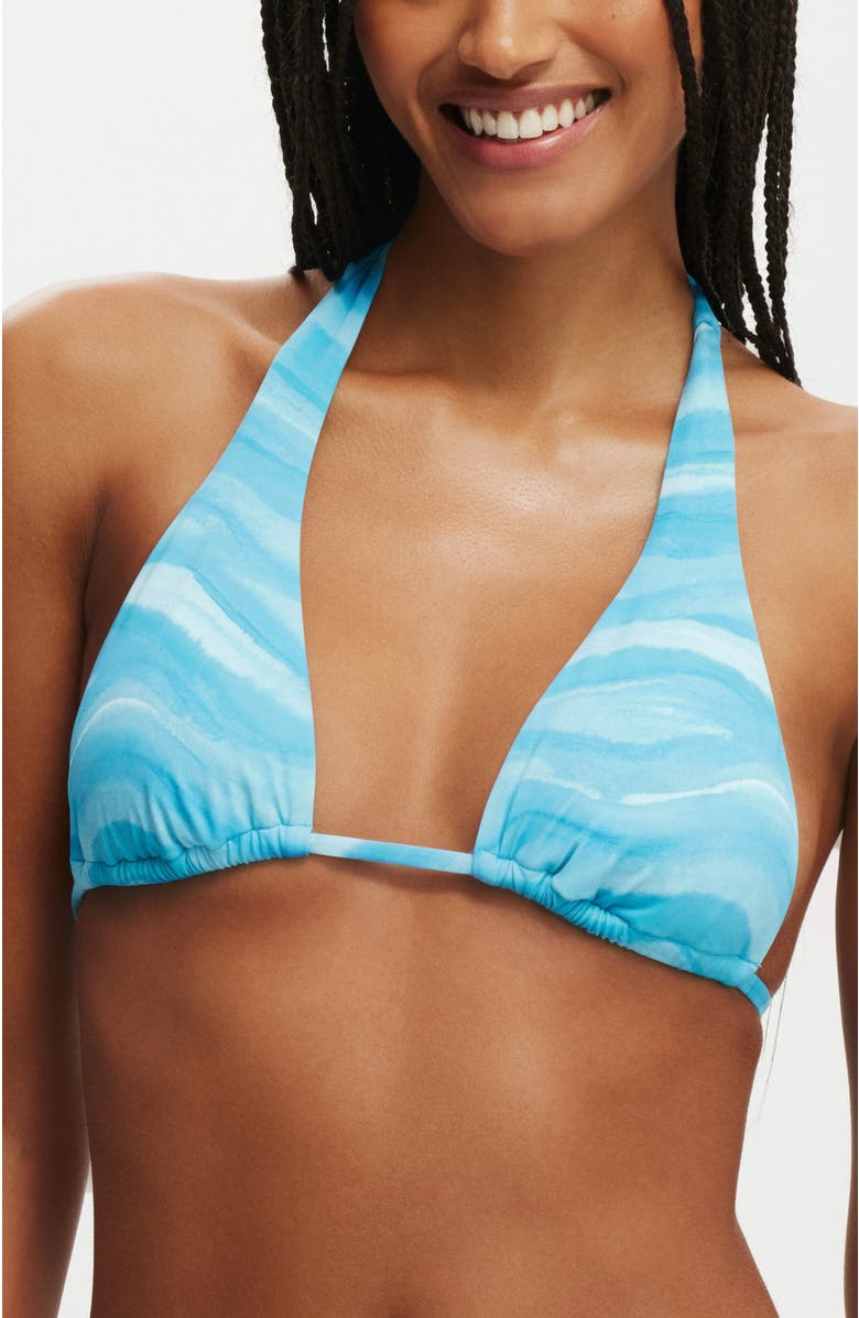 COTTON ON BODY Women's High Apex Slider Triangle Bikini Top, Main, color,